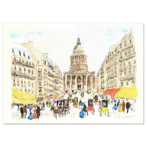 Urbain Huchet ""Pantheon"" limitierte Lithographie, nummeriert und handsigniert - Bild 1 von 2