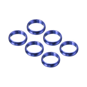 Dart Shaft Rings, Aluminum Dart O-Ring Accessories - 6 Pack (Blue) - Picture 1 of 5