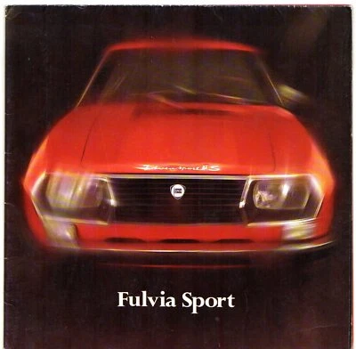 Folleto multilingüe Lancia Fulvia Sport Zagato 1972-73 mercado del Reino Unido 1300 1600 Foto 1 de 3