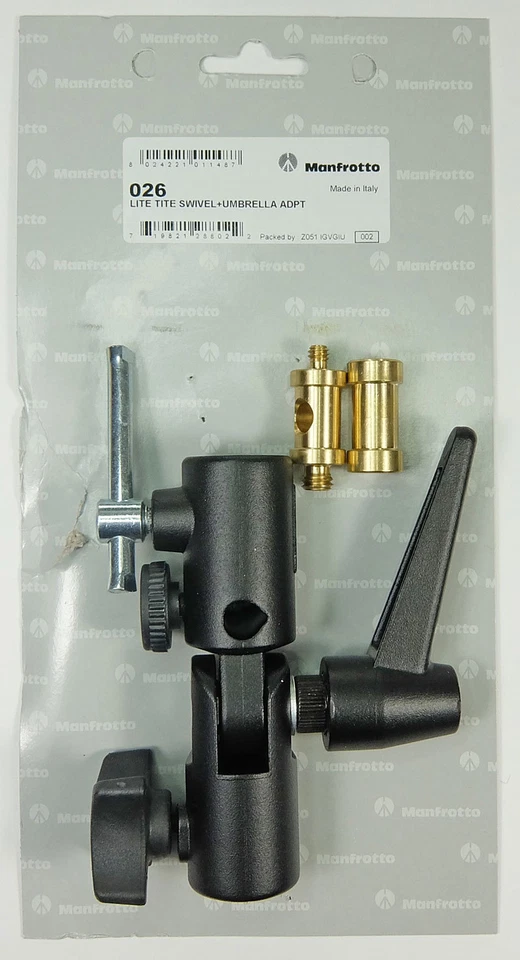 Manfrotto 026 rotule pour parapluie, entièrement en aluminium - Photo 1/1