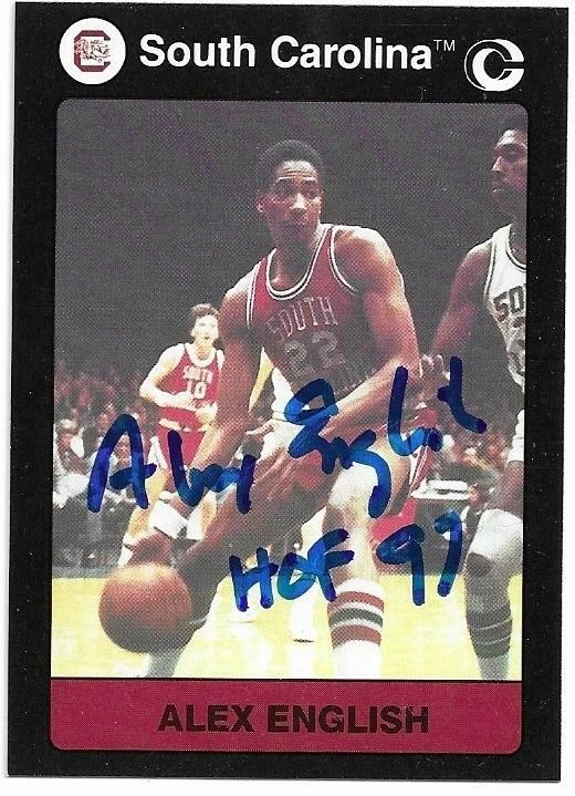 ALEX ENGLISH Autographed Signed 1991 card 35 South Carolina Gamecocks Basketball - Изображение 1 из 1