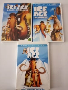 ICE AGE, ICE AGE THE MELTDOWN,  ICE AGE DAWN OF THE DINOSAURS FREE SHIPPING - Picture 1 of 4