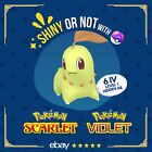 Chikorit Shiny or Non ✨ 6 IV Konfigurowalny poziom natury OT Pokémon Scarlet Violet