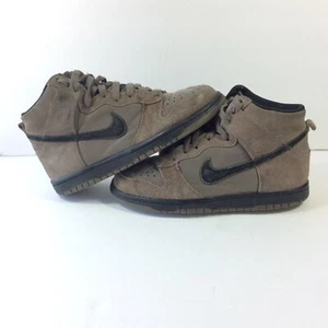 Nike Dunk High GS Dark Mushroom Brown Suede Size 4 vintage - Picture 1 of 7
