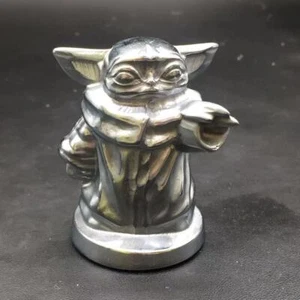 Natural Terahertz Quartz Crystal Carved Yoda Magnetic Field Healing Decorate 1Pc - Picture 1 of 19