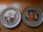 Two Attractive Greek Terracota Wall Plates