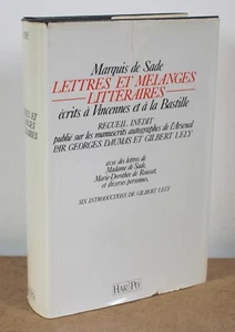 Literaturbriefe und Mischungen Marquis de Sade 1980 geschrieben in Vincennes Bastille - Bild 1 von 6