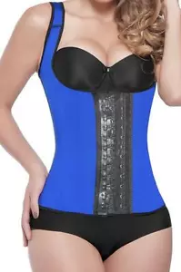 Body gilet in lattice colombiano Waist Trainer corsetto sotto seno Cincher taglia 14 XL 7018 - Foto 1 di 2