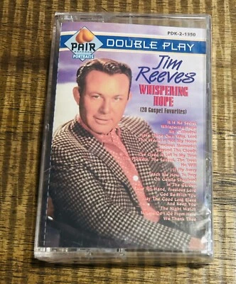 Double Play Jim Reeves Whispering Hope 20 Favorites Gospel Cassette Brand New - Image 1 of 4