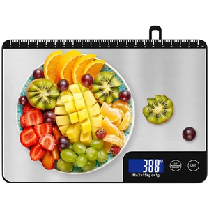15Kg Digitale Küchenwaage Große Wiegefläche, Diyife Professionelle Digital Elect - Bild 1 von 12