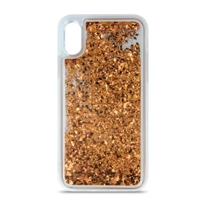 Für SAMSUNG GALAXY A51 - LIQUID SPARKLE Glänzend Flüssig Back Case Hülle GOLD - Zdjęcie 1 z 5