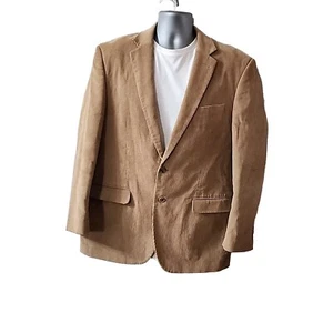 Alan Flusser Blazer Mens 44R Brown Corduroy Sport Coat Jacket Paisley Lining  - Picture 1 of 10