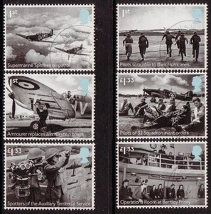 GREAT BRITAIN 2015 BATTLE OF BRITAIN SET OF 6 FINE USED EX MINIATURE SHEET - Bild 1 von 1