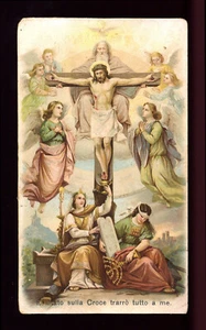 santino cromo-holy card S.LEGA n.189 ESALTATO SULLA CROCE - Picture 1 of 1