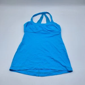 Camiseta sin mangas Lululemon para mujer azul Scoop Me Up gimnasio yoga estante incorporado sujetador pulóver - Imagen 1 de 9