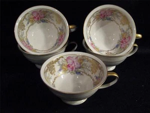 ROSENTHAL SELB GERMANY WINIFRED CONTINENTAL FOOTED CUPS - FIVE - Picture 1 of 1