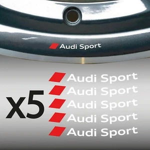 ADESIVO CERCHI in lega logo AUDI SPORT S LINE A3 A4 A5 TT Q3 Q5 S-line stickers - Foto 1 di 4