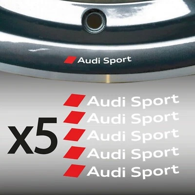 ADESIVO CERCHI in lega logo AUDI SPORT S LINE A3 A4 A5 TT Q3 Q5 S-line stickers