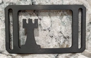 GRIP6 HEBILLA DE CINTURÓN - PIEZA DE AJEDREZ TORRE - GUNMETAL - 1,5 PULGADAS - Imagen 1 de 3