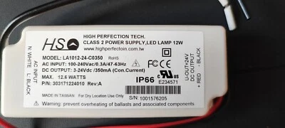 24-Watt 350mA Constant Current LED Driver Class 2 LED Power Supply - Bild 1 von 4