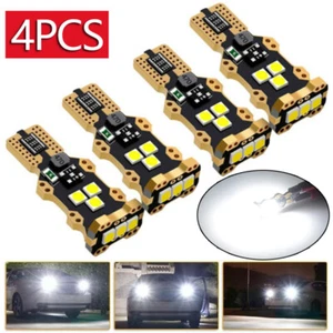 4pcs LED Reverse Back Up Light Bulb 921 912 W16W T15 906 916 Super White 6000K - Picture 1 of 12