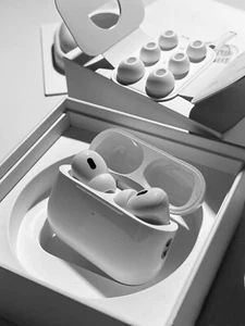 Apple air Pro 2nd Generation Earphone Bluetooth Earbuds with White Charging Box - Picture 1 of 6