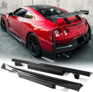 RAEL CARBON SIDE SKIRT EXTENSION LIP For Nissan R35 GT-R GTR 2009-2016 BODYKIT - Bild 1 von 14