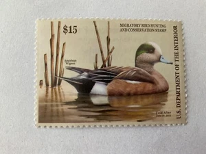 American Wigeon- 2010 Federal Migratory Bird Hunting and Conservation Stamps - Picture 1 of 1