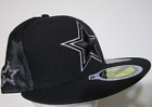 Dallas Cowboys New Era NFL Football 59FIFTY Hat Cap Men's Fitted 7 1/2 Black NWT