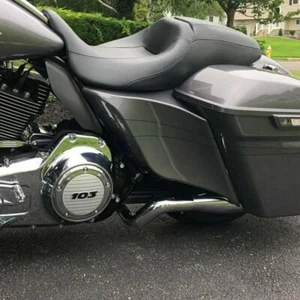 Cubierta lateral extendida con perlas de carbón se adapta a más de 14 Harley FLHR FLHXS FLTRX - Imagen 1 de 11