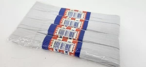 Flat Braided Elastic Band 1/4" (6mm) - White/ 43.6 Yards (40M) NEW - Picture 1 of 2