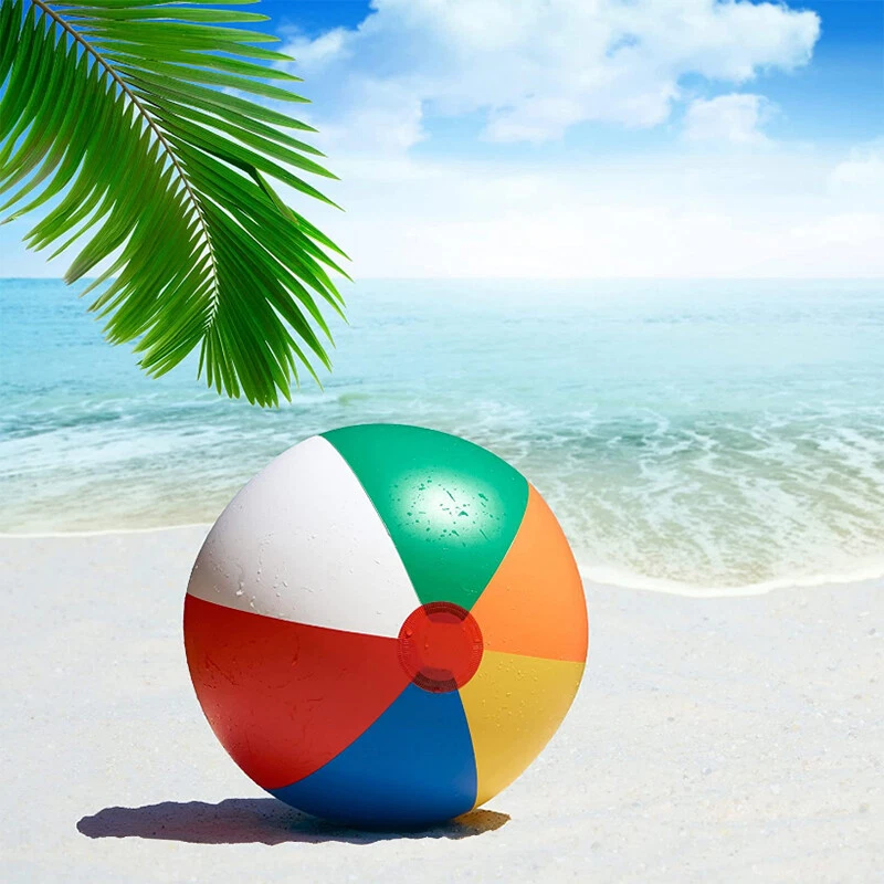 4 Stück Wasserball Set – Aufblasbare Strandbälle 30cm Für Pool, Kinder & Erwachsene