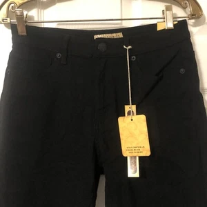Hybrid &Company Stretch skinny medium short Black Pants style# P44876SKJS - Picture 1 of 9