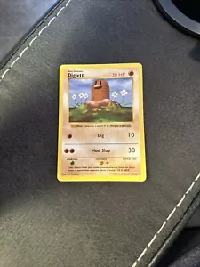 Pokémon TCG Diglett Base Set 47/102 Regular 1st Edition Common - Picture 1 of 2