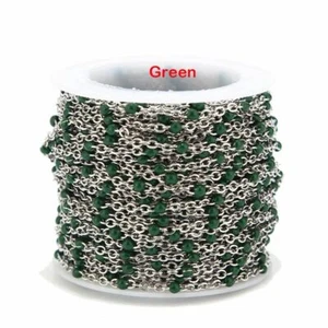 Stainless Steel Link Cable Chains DIY Necklace Chain Jewelry Making Supplies 2mm - Picture 1 of 32