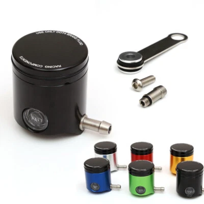Black Front Brake Clutch Fluid Reservoir For Suzuki GSX-R 1000 00-20 19 18 17 16 - Image 1 of 3