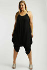 New Women's Plus Size Black Harem Jumpsuit Romper Sizes 1X 2X 3X 4X