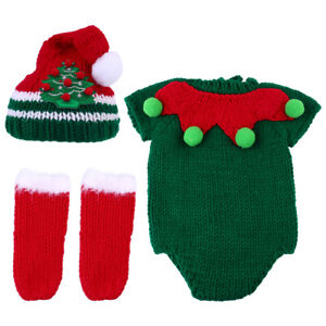 Newborn Christmas Costume Set - Holiday Outfit & Photo Props