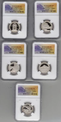 2010 S CLAD AMERICA THE BEAUTIFUL ~ 5 COIN SET ~ NGC Cert. PF 70 Ultra Cameo  - Image 1 of 2