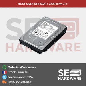 HDD Disque dur SATA 6 TB - Grade Datacenter/Enterprise - Occasion - Photo 1/2