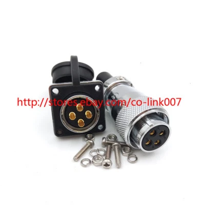 WS20 20mm Waterproof 4pin connector,25A 500V 4 Wire LED connector plug & socket - Image 1 of 4