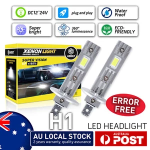 2x H1 LED Headlight Globes 120W 22000LM High Beam For Holden Astra 2006-2009 - Picture 1 of 15