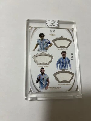 ROBERTO AYALA - HEINZE -NICO OTAMENDI 2022 FANSMALL ARGENTINA TRIOS PATCH #18/49 - Imagen 1 de 4