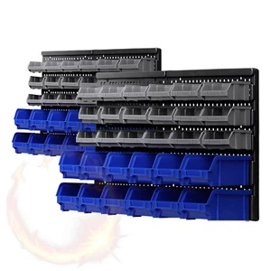 Giantz 60 Storage Bin Rack Wall Mounted - Picture 1 of 6
