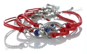 3 bracelet à cordon ROUGE contre le MAUVAIS ŒIL Kabbale bijoux porte bonheur - Imagen 1 de 2
