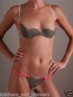 NWT Carol Malony HAUTE Sexy Barely There Bra & G Crystals 32 34 36 B C D - S M L
