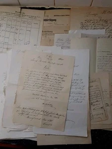 ANTIQUE GERMAN/AUSTRIAN AUSTRO-HUNGARIAN EPHEMERA. RIEDL FAMILY HISTORY. JOBLOT - Picture 1 of 24