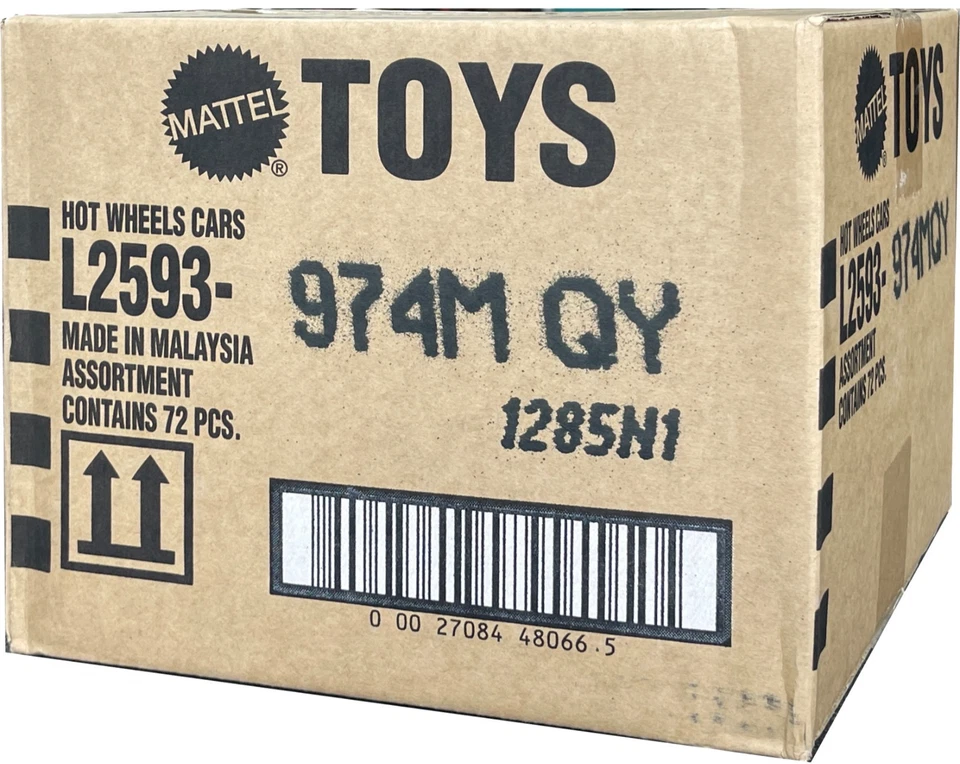 Hot Wheels 2019 Basic Factory Case "q" L2593 72 Count