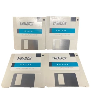 4 Vintage Borland Paradox 3.5 Disks 1988 - Picture 1 of 6