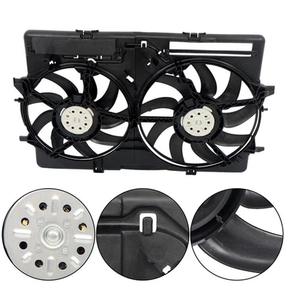 Conjunto de ventilador condensador radiador doble AU3115113 para Audi A5 Q3 A6 A4 Q5 Foto 1 de 4